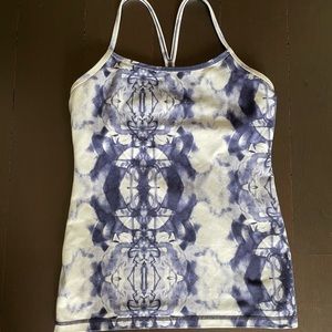 Lulu lemon tank purple and white